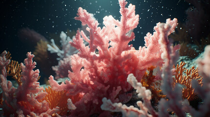 red coral reef