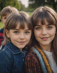 portrait of two sisters