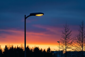 Wall Mural - Evening Street Lamp 2