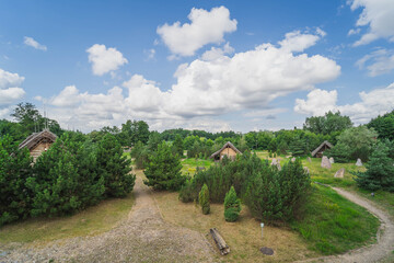 An old settlement from central Europe from the early Middle Ages.