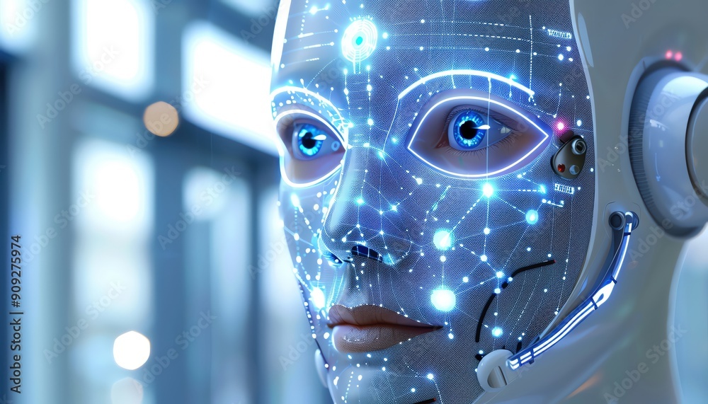 CCTV camera with facial recognition, cuttingedge technology, emerging ...