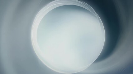 Poster - A luminous white sphere glows softly amidst a dark cosmic backdrop, evoking a sense of wonder and mystery in the nighttime atmosphere.
