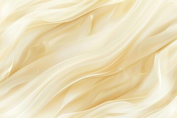 Poster - Luxurious seamless creamy silk material with graceful wavy folds