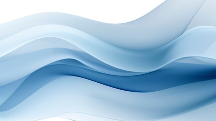 Sticker - Abstract background with smooth lines in blue and white colors