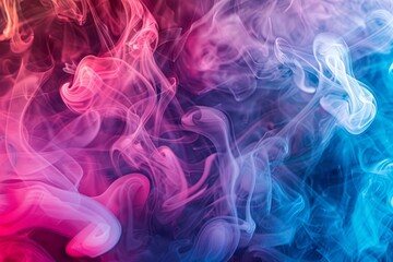 Poster - Vibrant multicolored smoke patterns create a mesmerizing abstract background