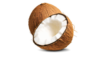 clipart isolated of fresh coconut illustration