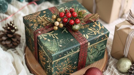 Poster - Handcrafted holiday gift box for women