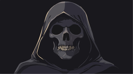 Illustration of a reaper. Horror. Halloween. Death.