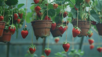 Sticker - wild strawberry in the garden