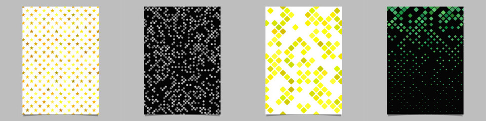 Poster - Abstract geometrical brochure background collection