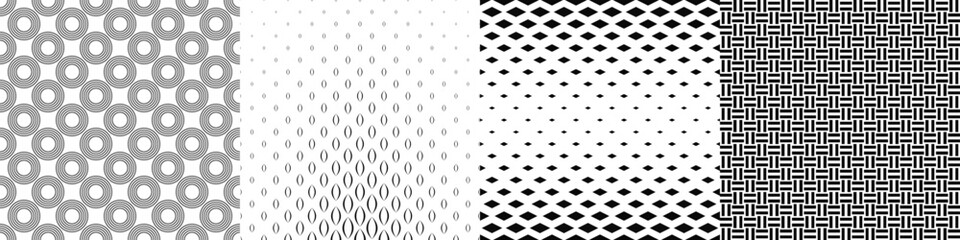 Aufkleber - Black and white pattern collection