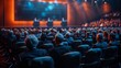 © Рудой Максим - Professional Panel Discussion Taking Place in a Conference Hall During an Evening Event