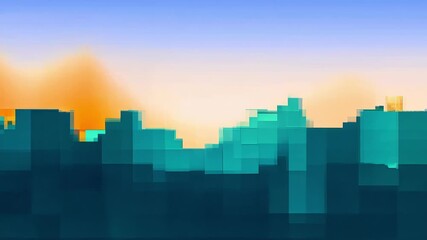 Wall Mural - Captivating turquoise formations rise majestically as the soft glow of dawn lights up the horizon.