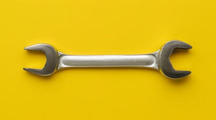 Wall Mural - Work tool on yellow background