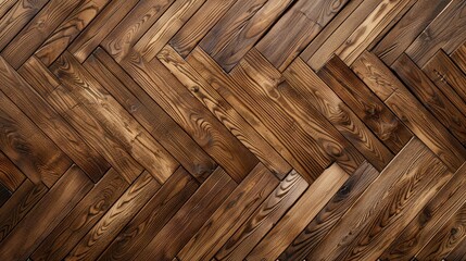 Wall Mural - Wooden parquet laminate floor background with texture pattern and copy space