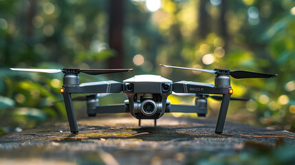 closeup of a drone