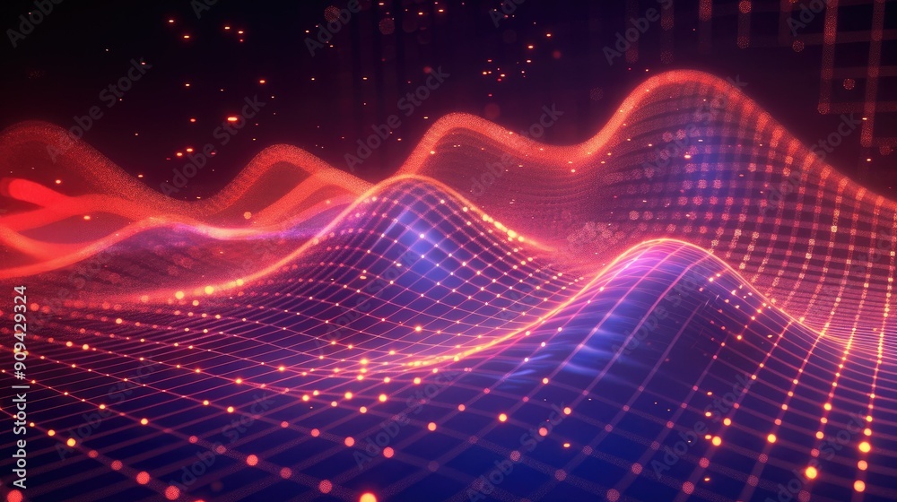 Detailed 3D illustration of a stock market graph with rising trends and ...