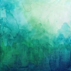 Poster - A serene abstract watercolor design featuring soothing shades of blue and green, perfect for calm and tranquil settings. Commercial use, 300 dpi