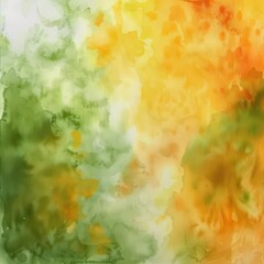 Poster - A vibrant, abstract watercolor background featuring blended hues of green and yellow, perfect for creative projects and designs. Commercial use, 300 dpi