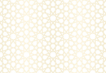 Wall Mural - Seamless geometric ornament based on traditional arabic art, Great design for fabric, textile, cover, wrapping paper, background.