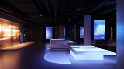 Aufkleber - Interactive AR display providing additional information in real-time, geometric shapes
