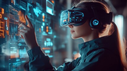 Aufkleber - Interactive AR display providing additional information in real-time, geometric shapes