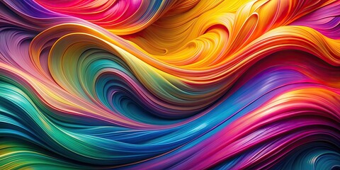 Vibrant and colorful abstract wallpaper depicting fluid motion and dynamic energy, abstract, wallpaper, vibrant, colorful, fluid