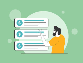 Poster - targeted advertising effectiveness, pay-per-click campaigns, user clicking on search engine text ad.