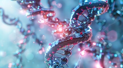 Poster - Abstract DNA Double Helix