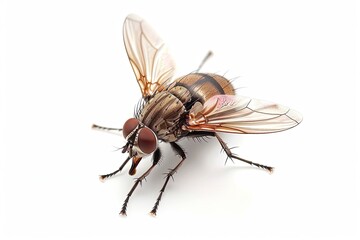 Fly on isolated white background