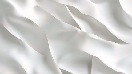 Poster - Flowing White Fabric Texture