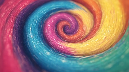 Poster - A vibrant swirl of colors forms a mesmerizing vortex, conveying dynamic energy and artistic creativity