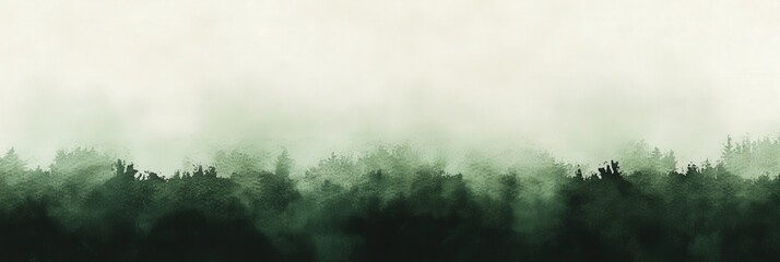 Wall Mural - Misty Forest Silhouette