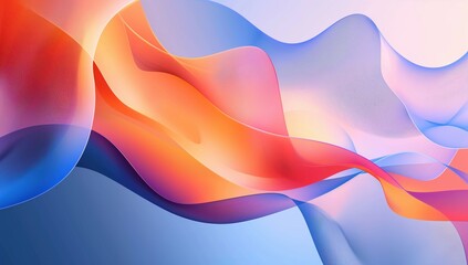 Aufkleber - a colorful, flowing wave of water with a blue background. the colors are bright and vibrant, creatin