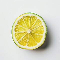 Wall Mural - A Close-Up of a Freshly Cut Lime Slice