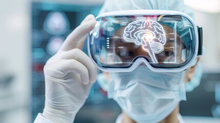 Poster - high-definition capture of a cutting-edge medical procedure, augmented reality assistance,