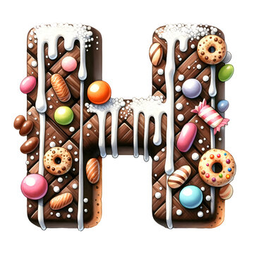 Alphabet clipart, chocolate alphabet clipart, chocolate, Alphabet clipart PNG, Doodle alphabet, Transparent PNG