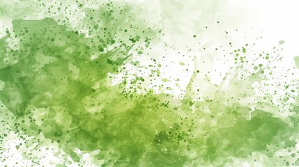 Wall Mural - Abstract splash of watercolor background in green gradient, showcasing a vibrant and fluid design with smooth color transitions and dynamic brush strokes.