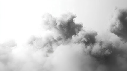 Sticker - Abstract black and gray smoke soft cloudy 