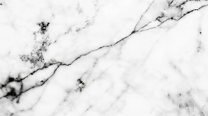 Abstract white marble texture with black veins for background, natural stone surface, elegant design concept