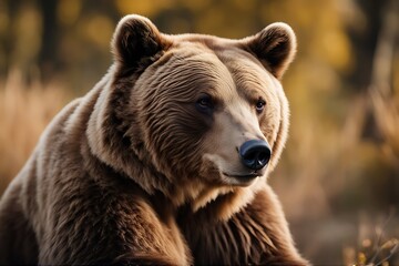 Poster - brown bear portrait