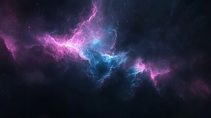 Wall Mural - night cosmos. universe science astronomy. colorful space galaxy cloud nebula illustration for covers