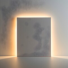 Poster - smooth white canvas with diffused lighting for product presentation concept