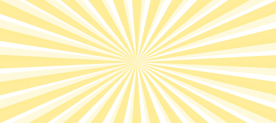 Wall Mural - Yellow and white sunburst background