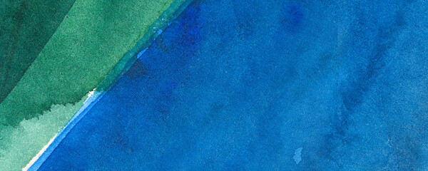 Poster - blue abstract watercolor macro texture