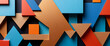 © DIVGRADCURL - illustrazione con elementi geometrici astratti a tema contemporaneo surreale