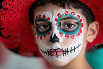 Canvas Print - Day of the dead face painting