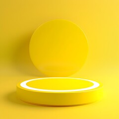 Aufkleber - vibrant neon yellow background with smooth gradient effects for showcasing luxury products or collec