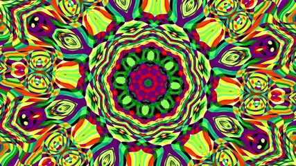 Aufkleber - 4k looped vintage yoga mandala spinning and zooming in