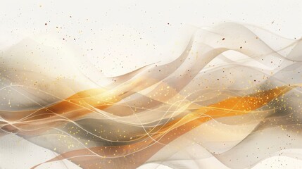 Poster - A beautiful abstract wave design featuring soft colors and sparkling details, perfect for backgrounds and artistic projects. Commercial use, 300 dpi